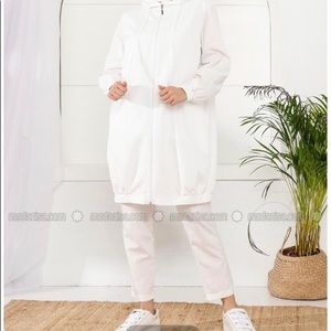 White tracksuit set